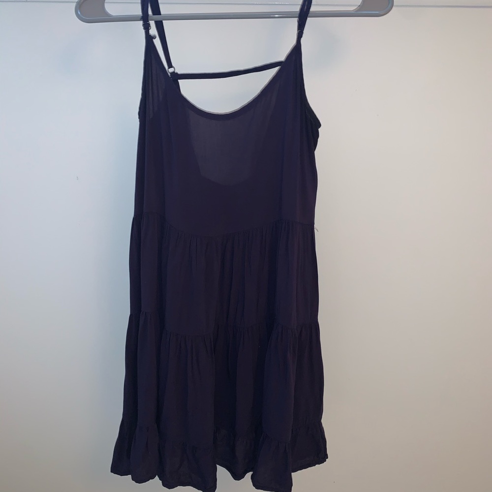 Forever 21 Navy Ruffled Babydoll Dress